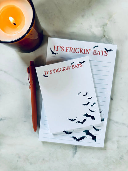 It's Frickin' Bats Notepad - maedaymaedaymaeday