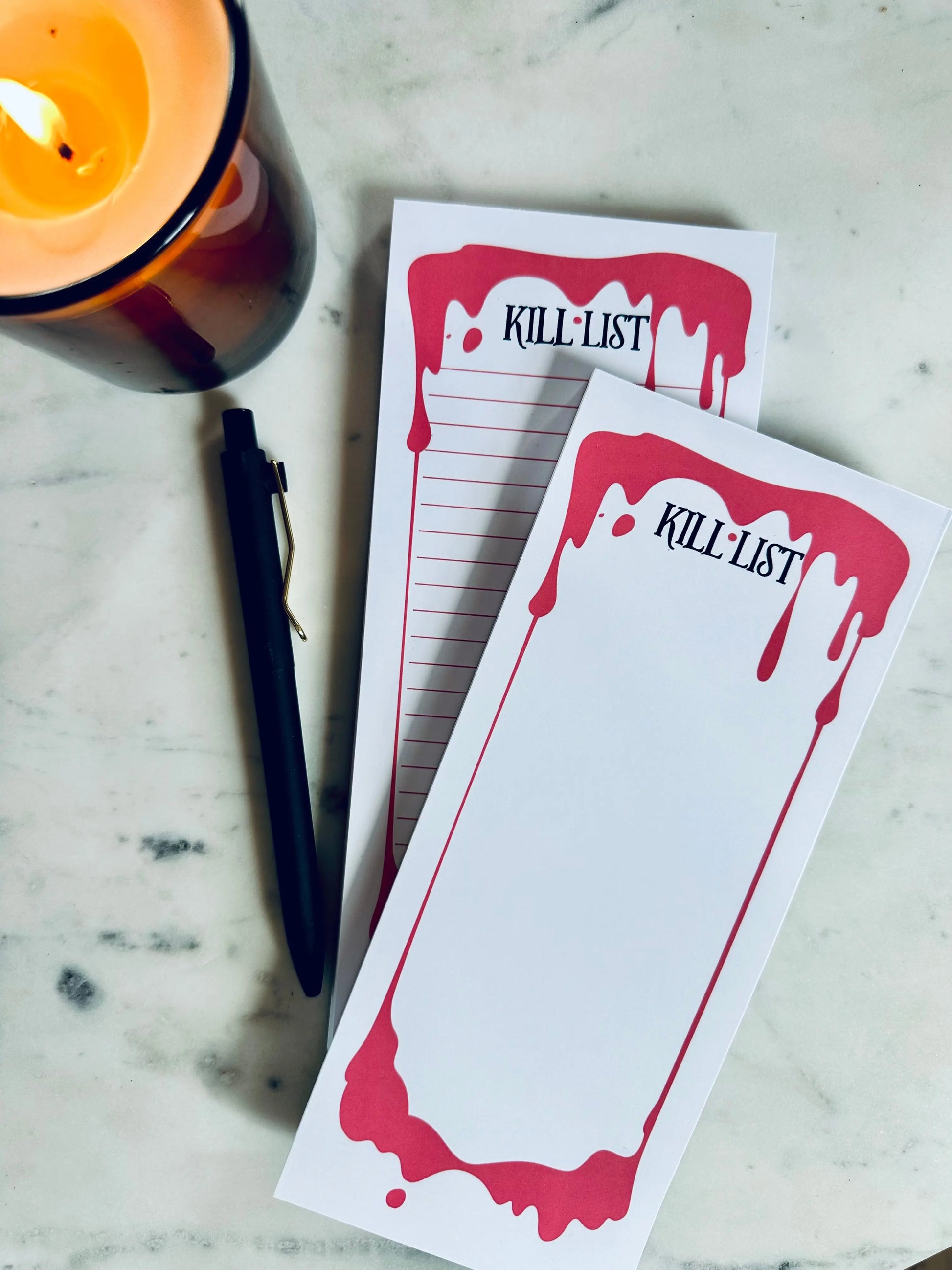 Kill List Notepad - maedaymaedaymaeday