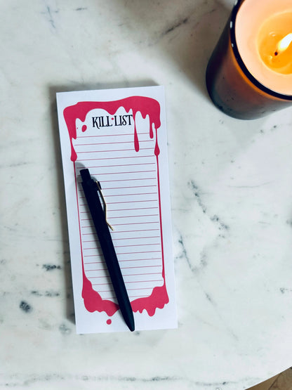 Kill List Notepad - maedaymaedaymaeday