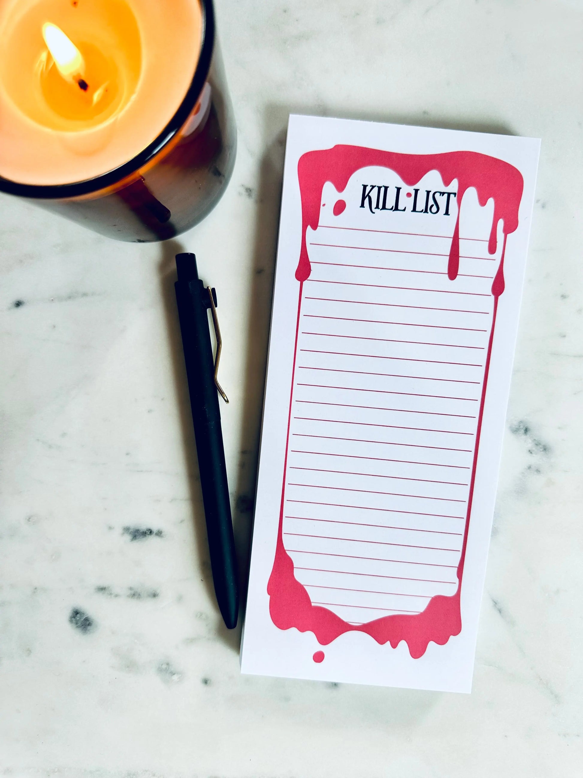 Kill List Notepad - maedaymaedaymaeday