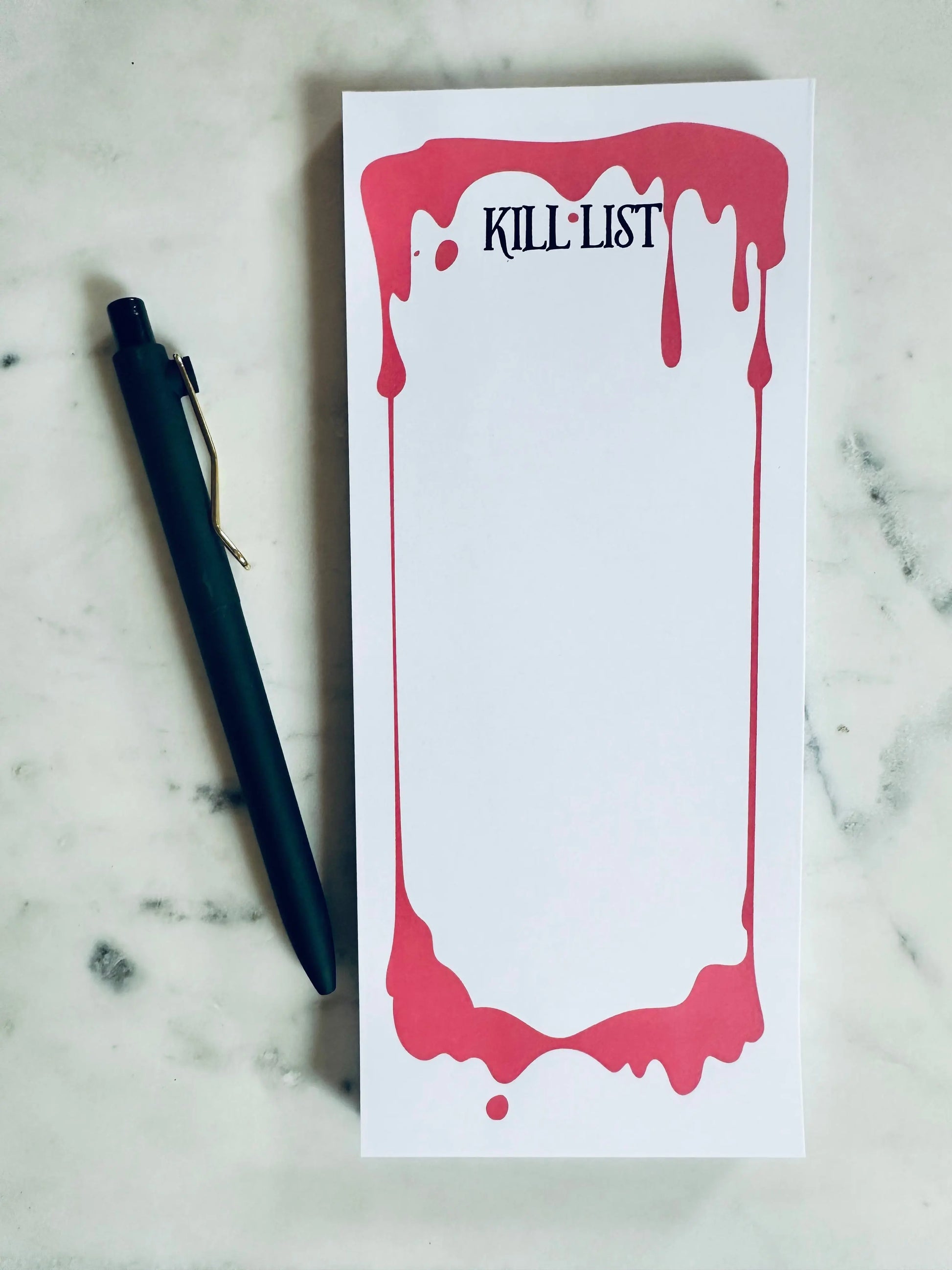 Kill List Notepad - maedaymaedaymaeday