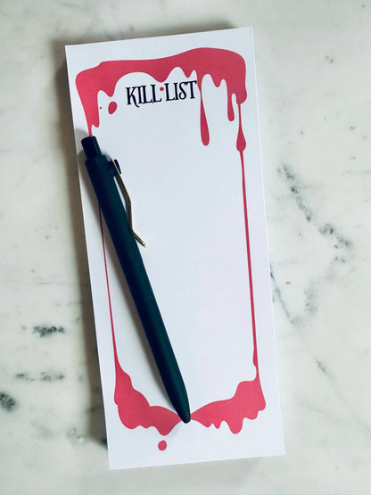 Kill List Notepad - maedaymaedaymaeday