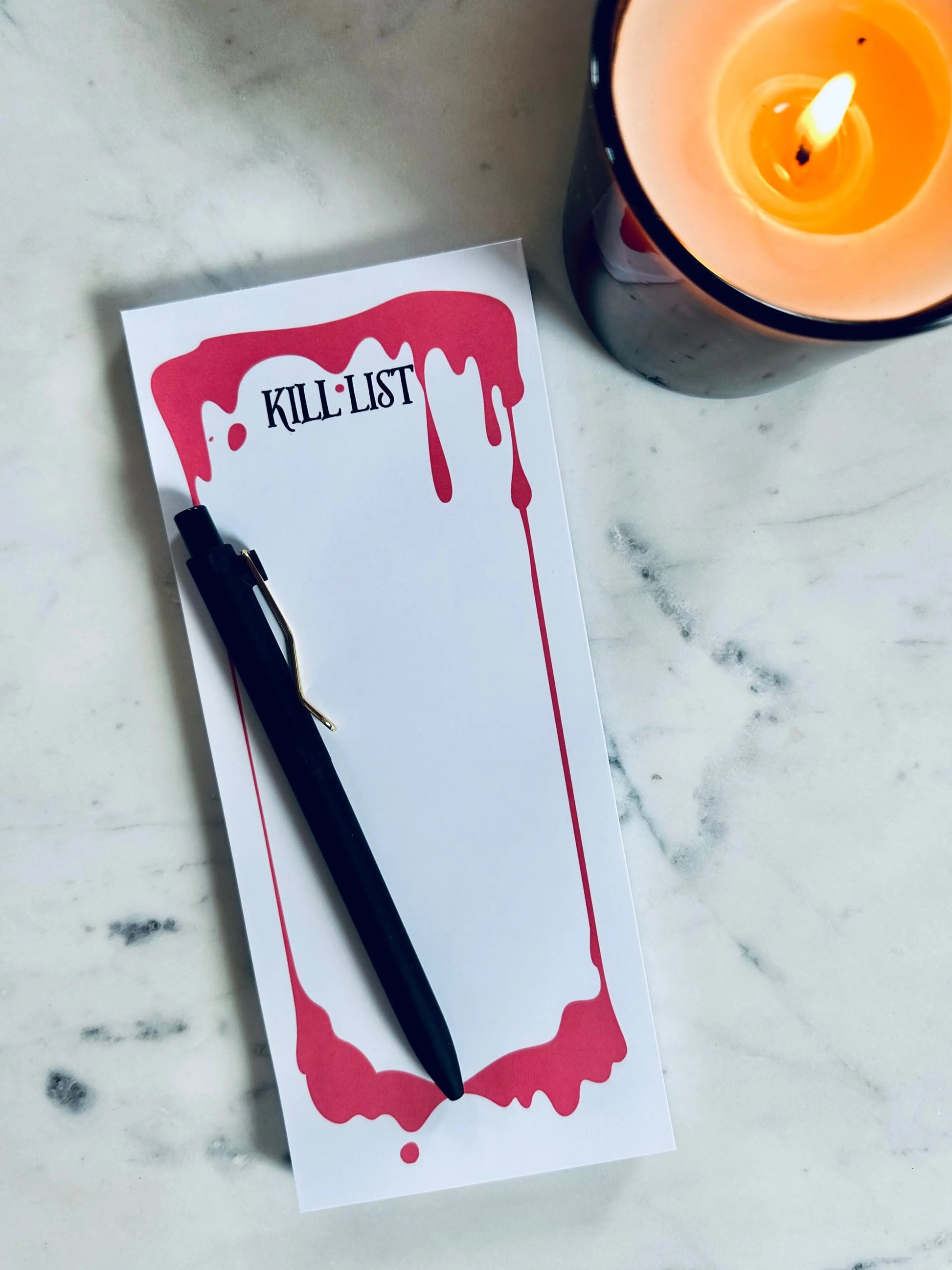 Kill List Notepad - maedaymaedaymaeday