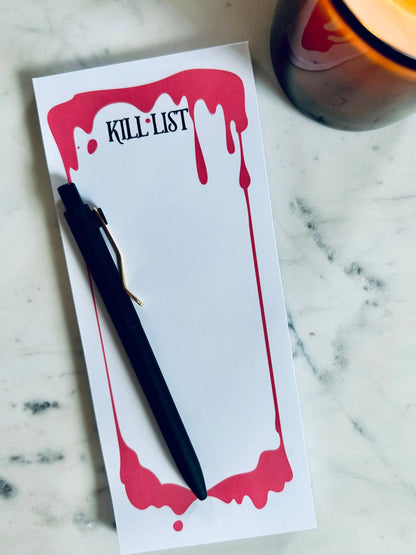 Kill List Notepad - maedaymaedaymaeday