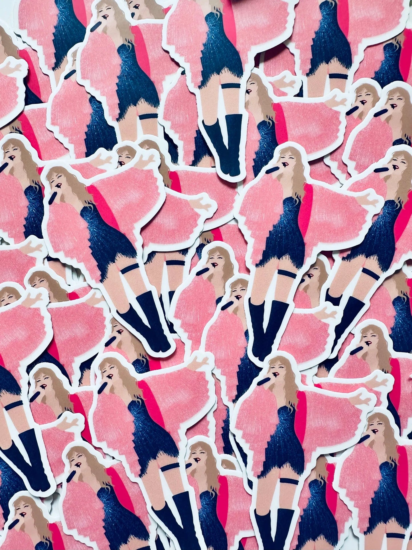 Light Pink Fringe Karma Jacket, Blue Midnight Eras Bodysuit Outfit Sticker, By the Eras Outfit Sticker, Midnights Swift Inspired Sticker maedaymaedaymaeday