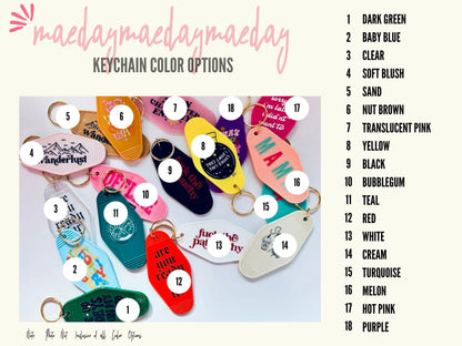 Looks Like I Dont Care, Crystal Ball Retro Vintage Motel Keychain, Mental Health Awareness Cute Retro Hotel Keychain maedaymaedaymaeday