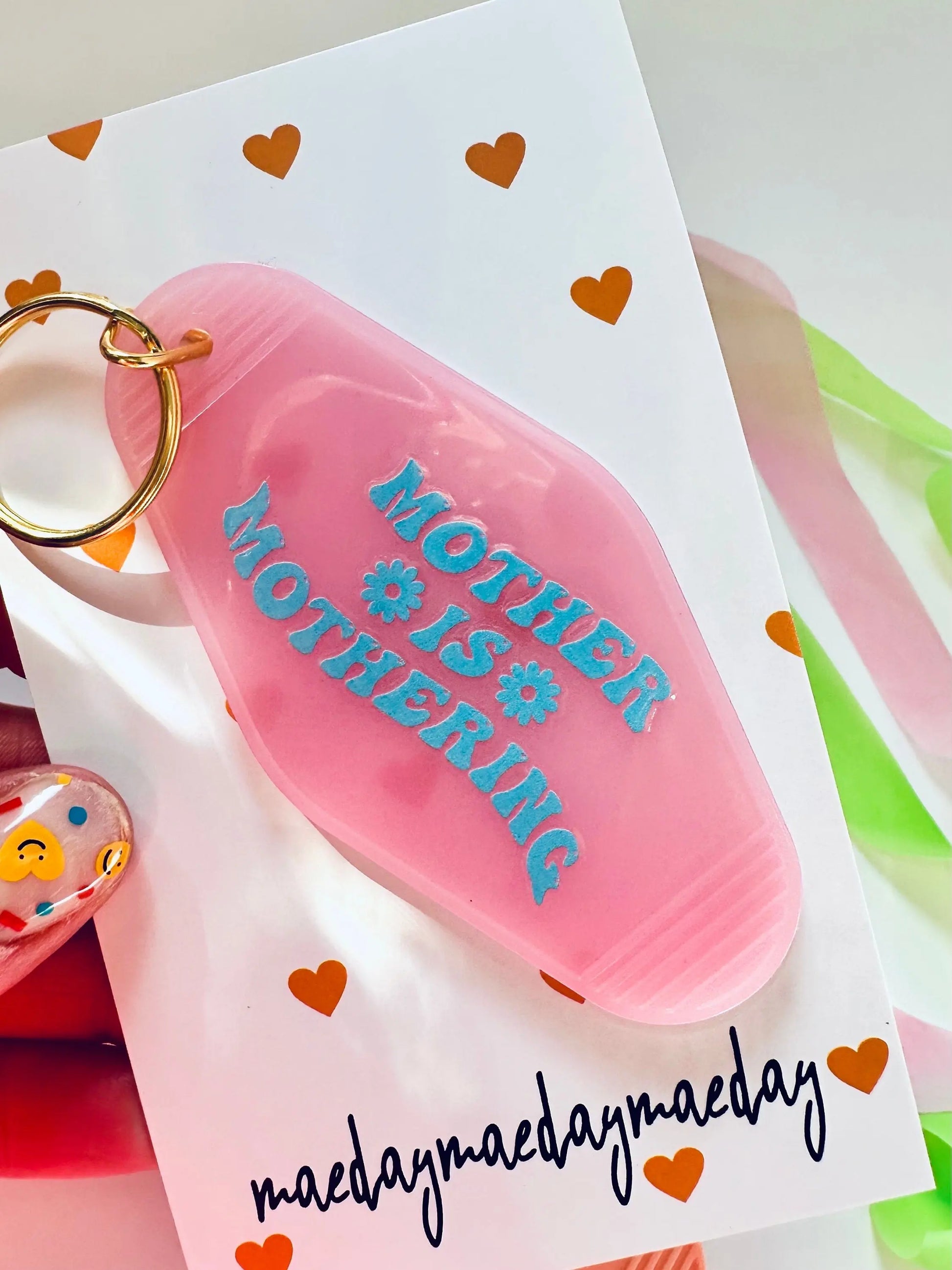 Mother is Mothering Vintage Motel Keychain, Swift Inspired Retro Hotel Keychain maedaymaedaymaeday