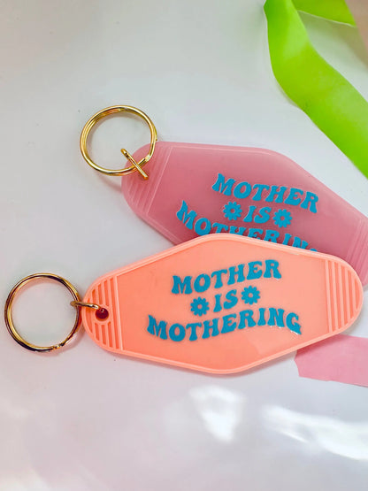 Mother is Mothering Vintage Motel Keychain, Swift Inspired Retro Hotel Keychain maedaymaedaymaeday
