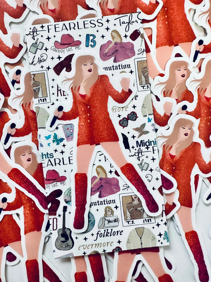 Orange Lover Eras Outfit, The Man, By the Eras Outfit Sticker, Eras Outfit Costume Sticker, Swift Inspired Vinyl Sticker, Taylor Outfit maedaymaedaymaeday