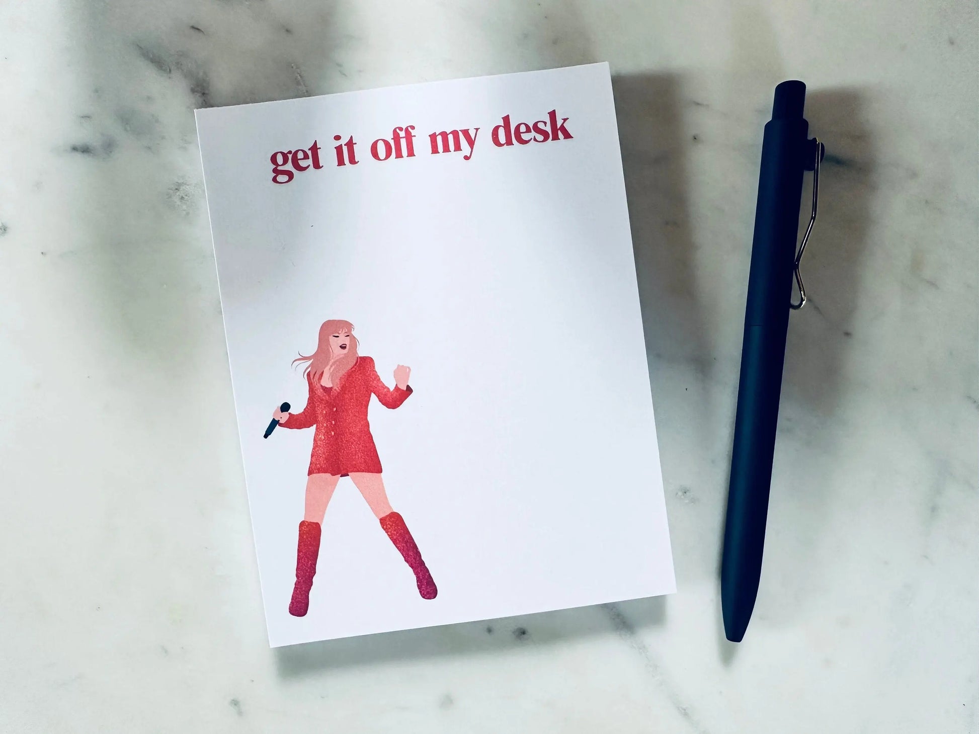 Pop Culture Queen Quarter Page Notepad, Orange Lover Notepad, The Man, Get it Off My Desk Notepad, Eras Merch, 5.5x4.25 50 Page Notepad maedaymaedaymaeday