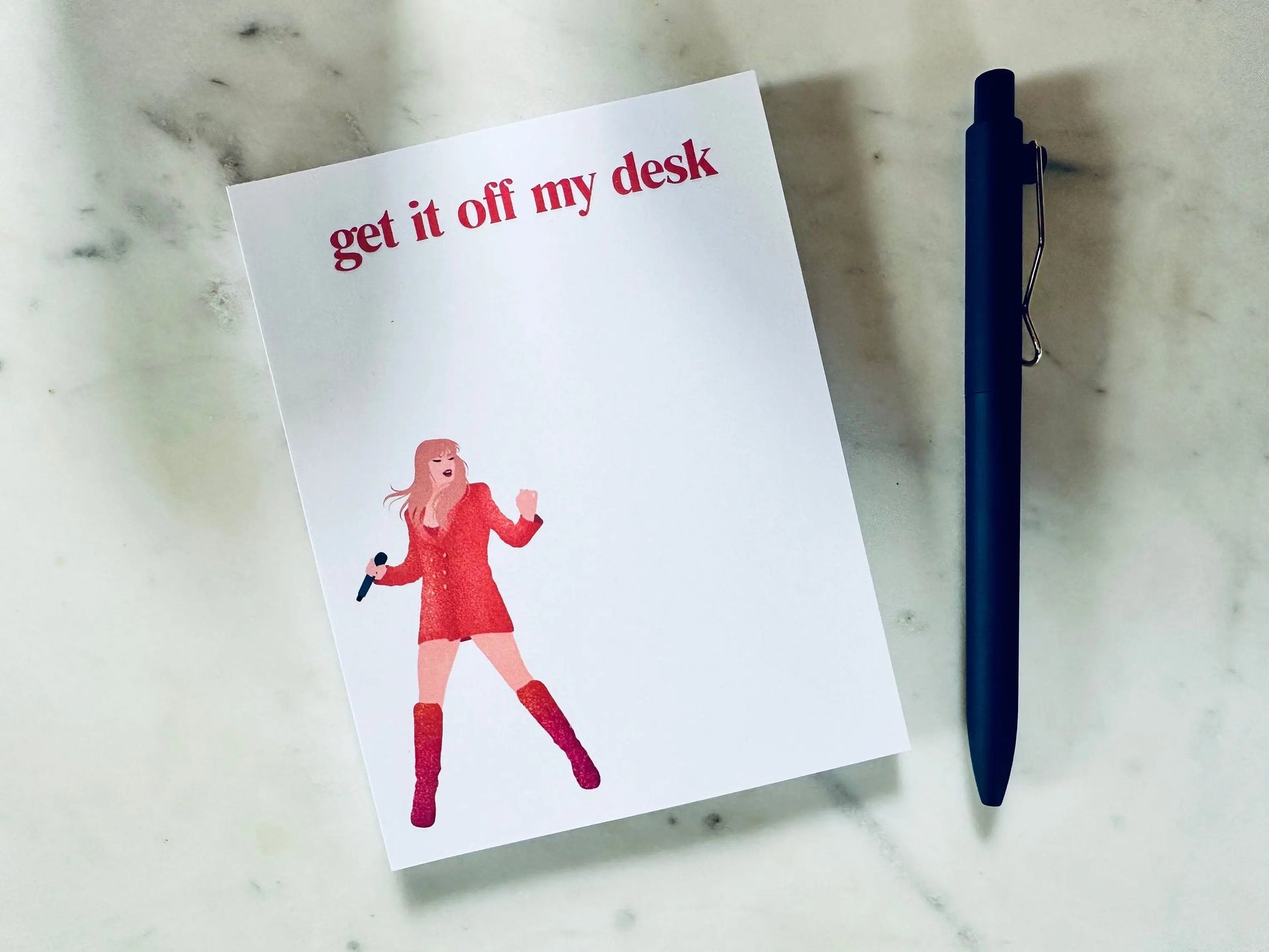 Pop Culture Queen Quarter Page Notepad, Orange Lover Notepad, The Man, Get it Off My Desk Notepad, Eras Merch, 5.5x4.25 50 Page Notepad maedaymaedaymaeday