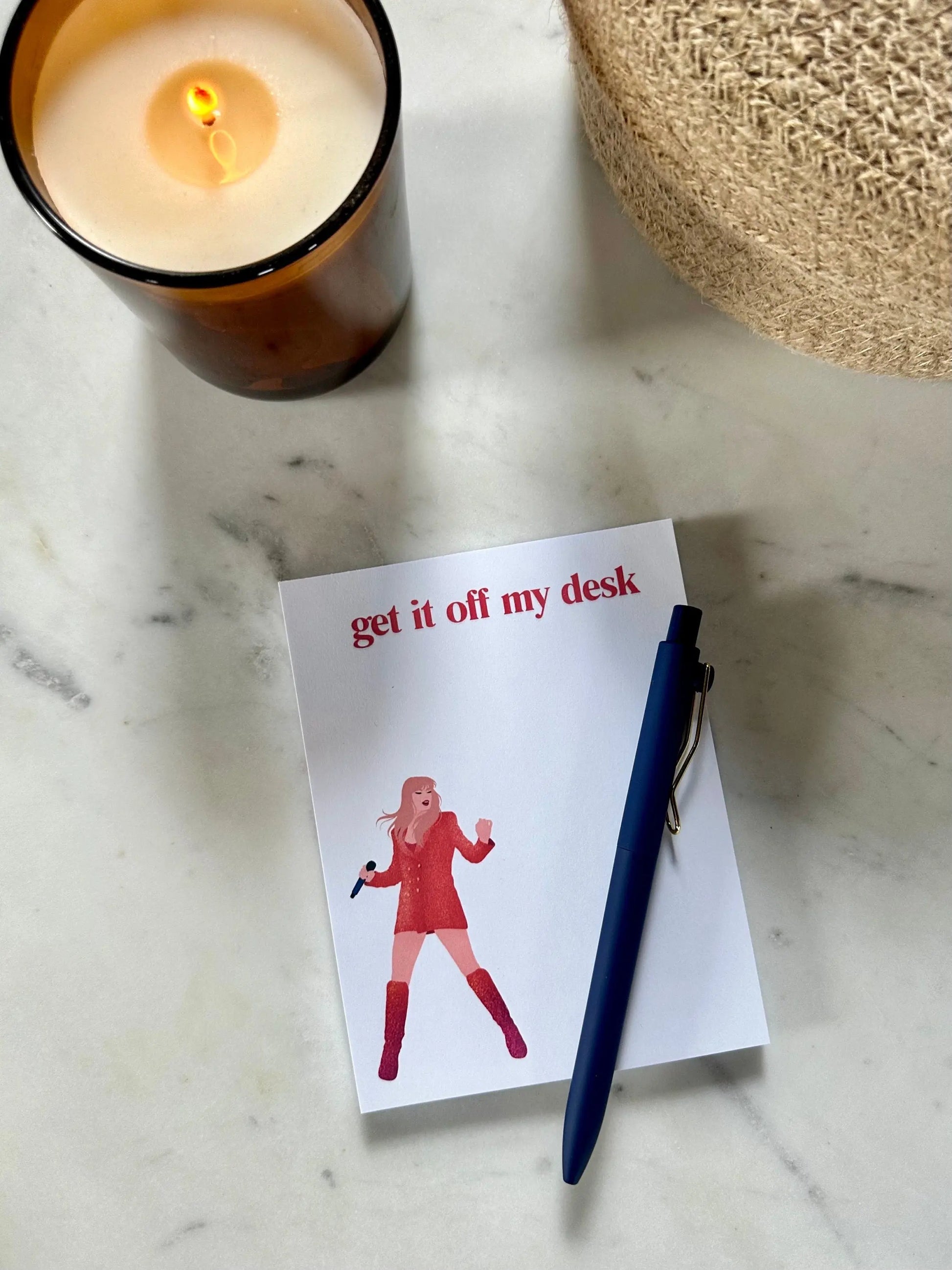 Pop Culture Queen Quarter Page Notepad, Orange Lover Notepad, The Man, Get it Off My Desk Notepad, Eras Merch, 5.5x4.25 50 Page Notepad maedaymaedaymaeday