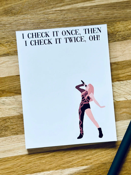 Pop Culture Queen Quarter Page Notepad, Reputation Era Merch, Look What you Made me Do Notepad, In My Notepad Era, 5.5x4.25 50 Page Notepad maedaymaedaymaeday