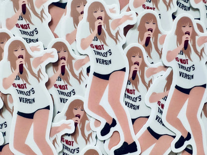 This is Not Taylors Version Red Eras Outfit Sticker, Feeling 22, By the Eras Outfit Sticker, Eras Outfit Sticker, Swift Inspired Sticker maedaymaedaymaeday