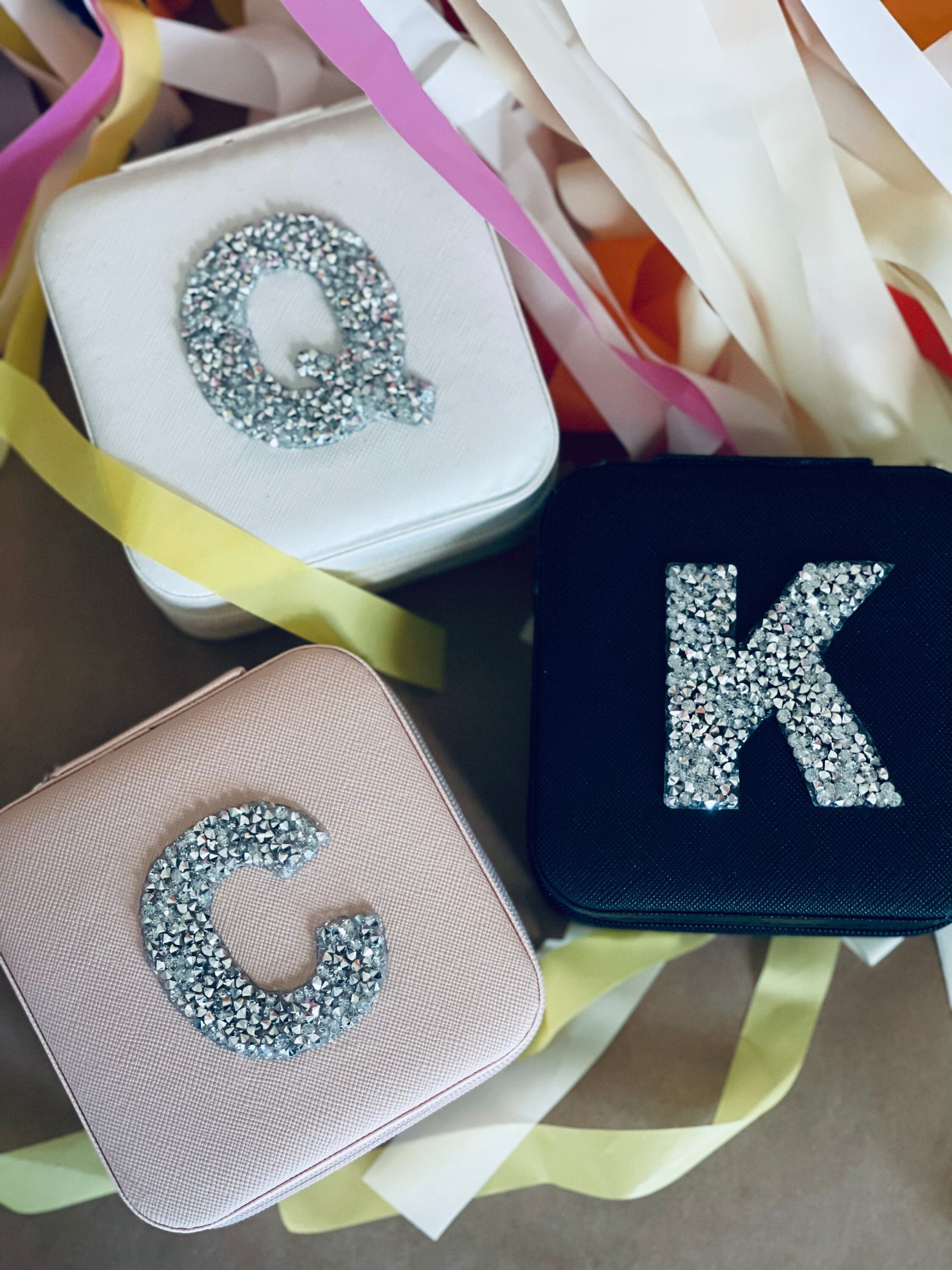 Monogram Jewelry Box // Personalized Travel Jewelry Box// Jewelry Case maedaymaedaymaeday