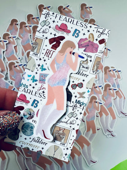 Pink Lover Bodysuit Eras Outfit, Miss Americana/Heartbreak Prince, By the Eras Outfit Sticker, Swiftie Inspired maedaymaedaymaeday